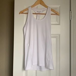 Athleta White Racerback Tank